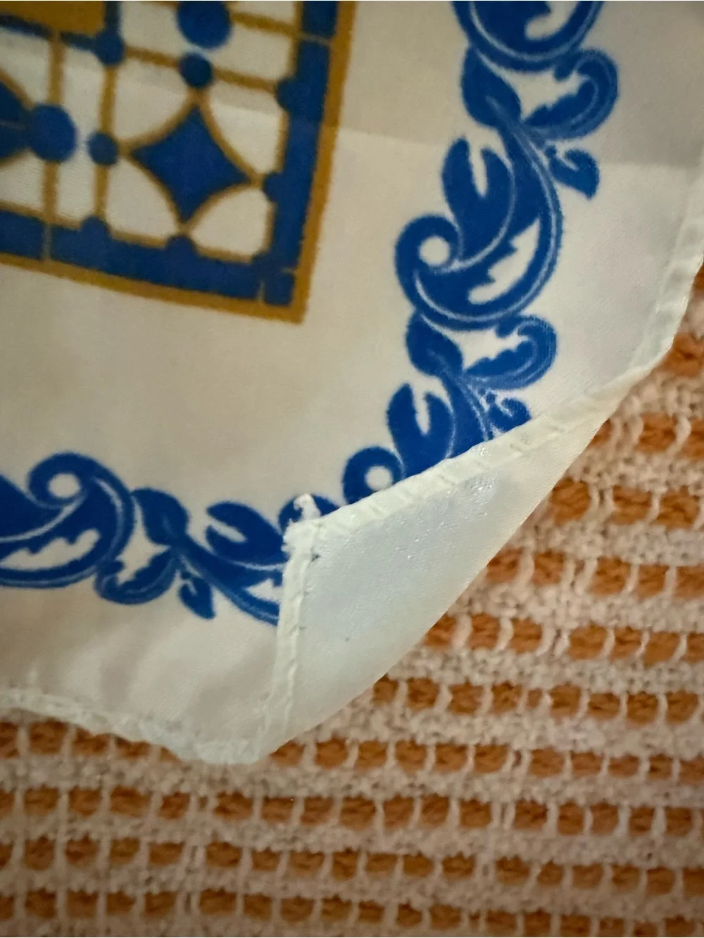 Vintage 80's rectangle scarf